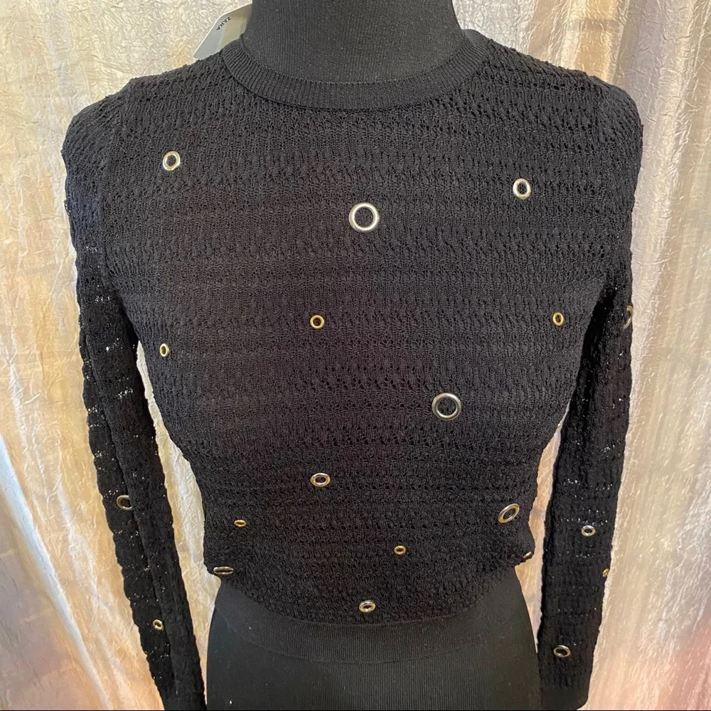 Zara knitwear long sleeve top NWT